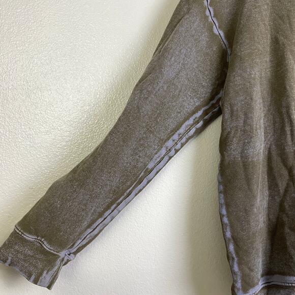 Raquel Allegra Sweatshirt Womens Size 2 Brown Pullover Crew Neck Handmade LA - Picture 7 of 12